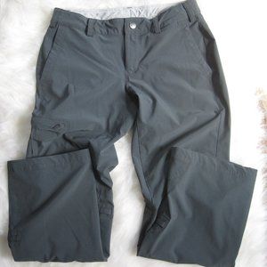 REI Women's Size 0 Petite Hiking or Traveling Pants in Asphalt Grey Convertible